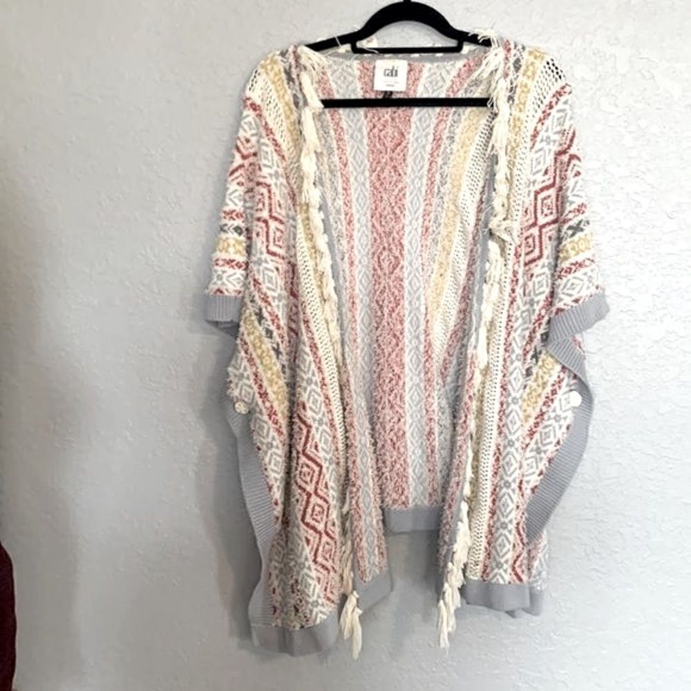 Cabi Siesta pancho pink, blue & yellow size XS